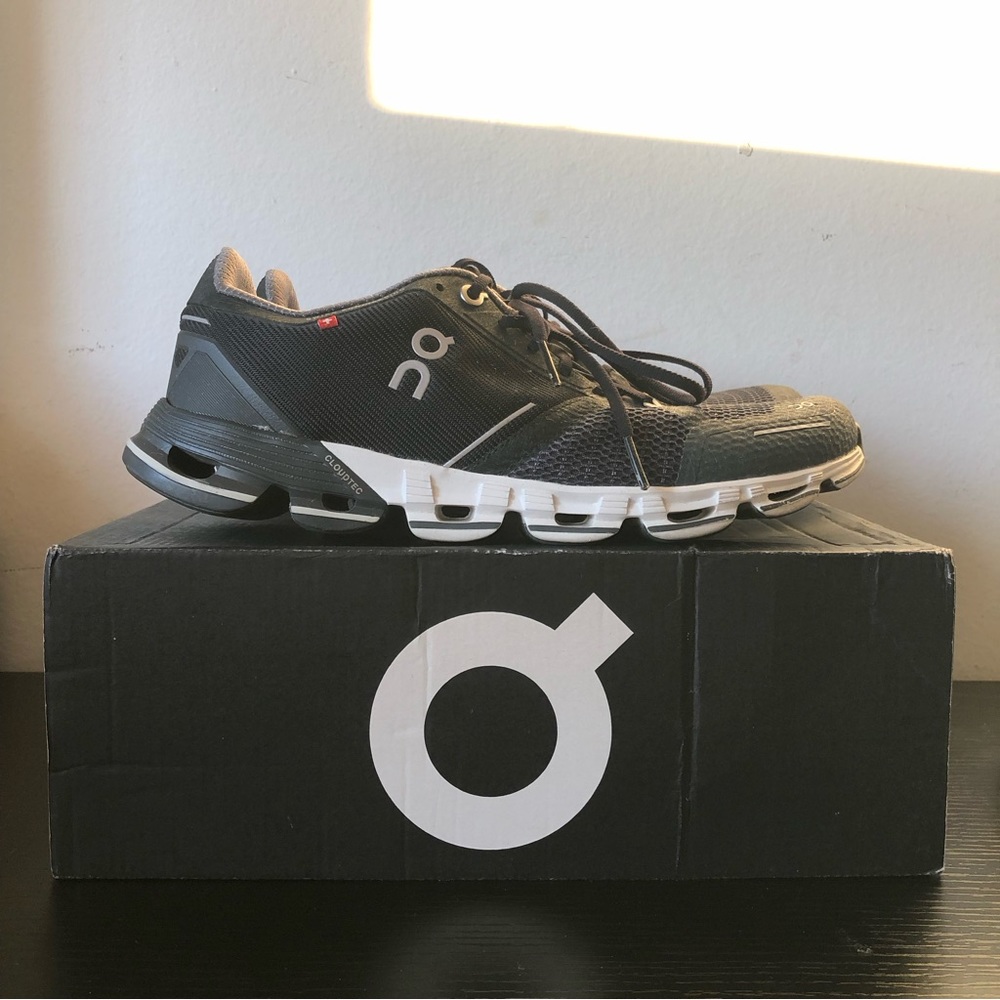 Women’s On Cloud Running Sneakers Athletic Shoes Black Grey White EU 40.5 US 9